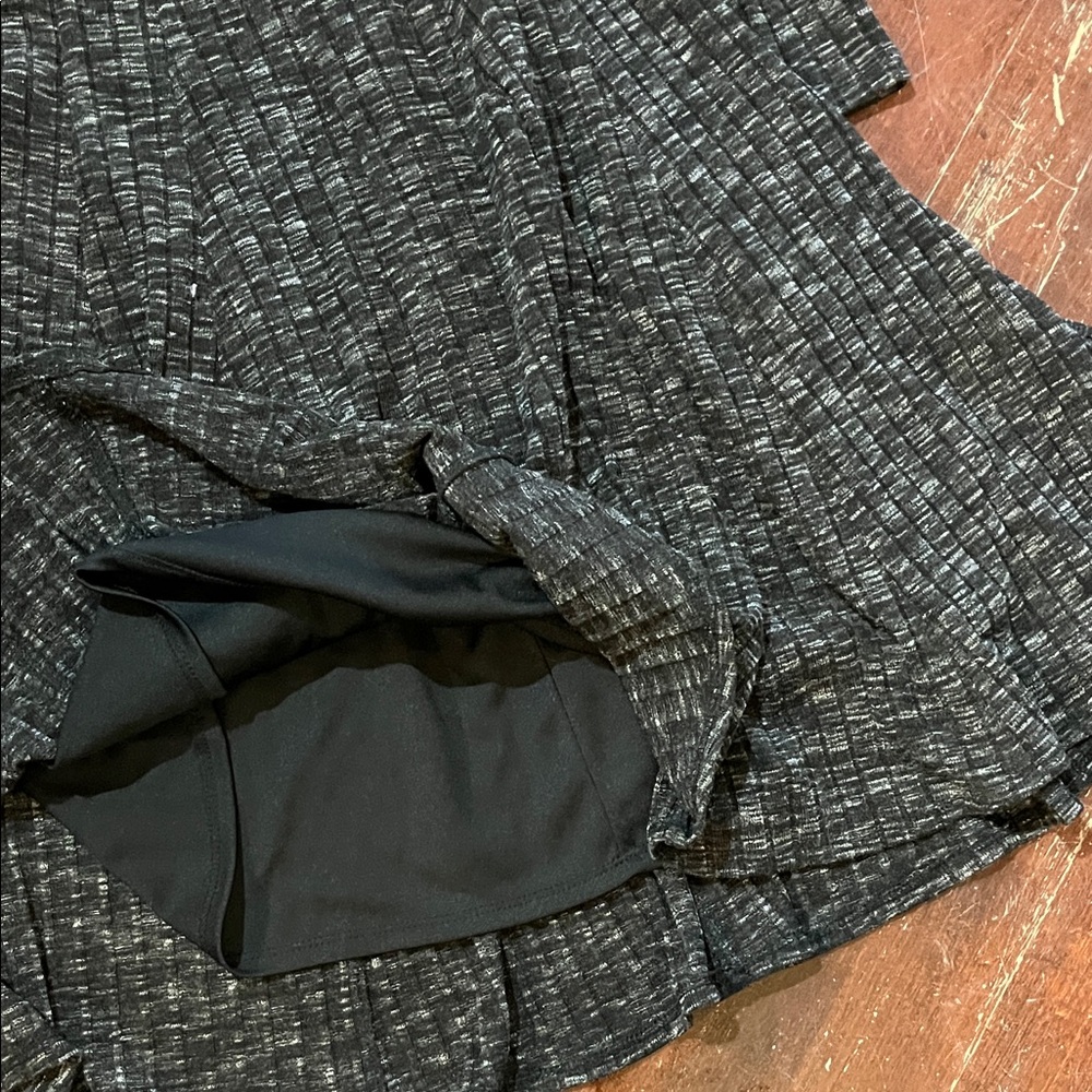 🌻3/$15🌻 Rabbit Rabbit Rabbit Black and Gray Textured Long Sleeve Dress - Picture 4 of 12
